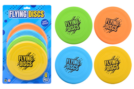 Frisbees Soft Touch op kaart - 4 stuks