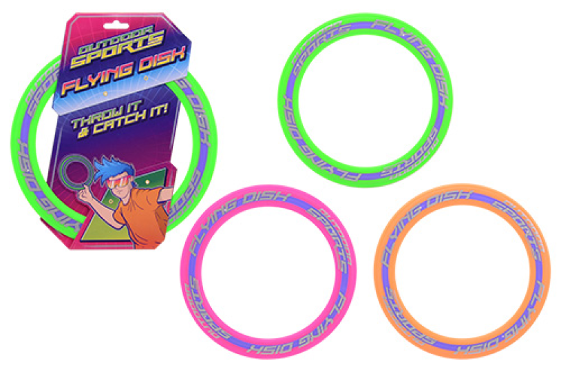 Outdoor Sports frisbee op kaart 3 assorti