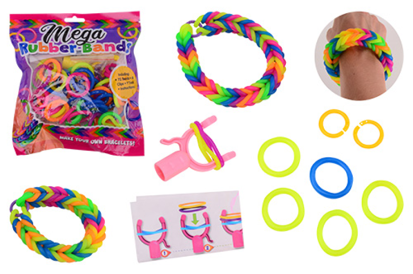 Knoop je eigen armband XXL 72 stuks in zak