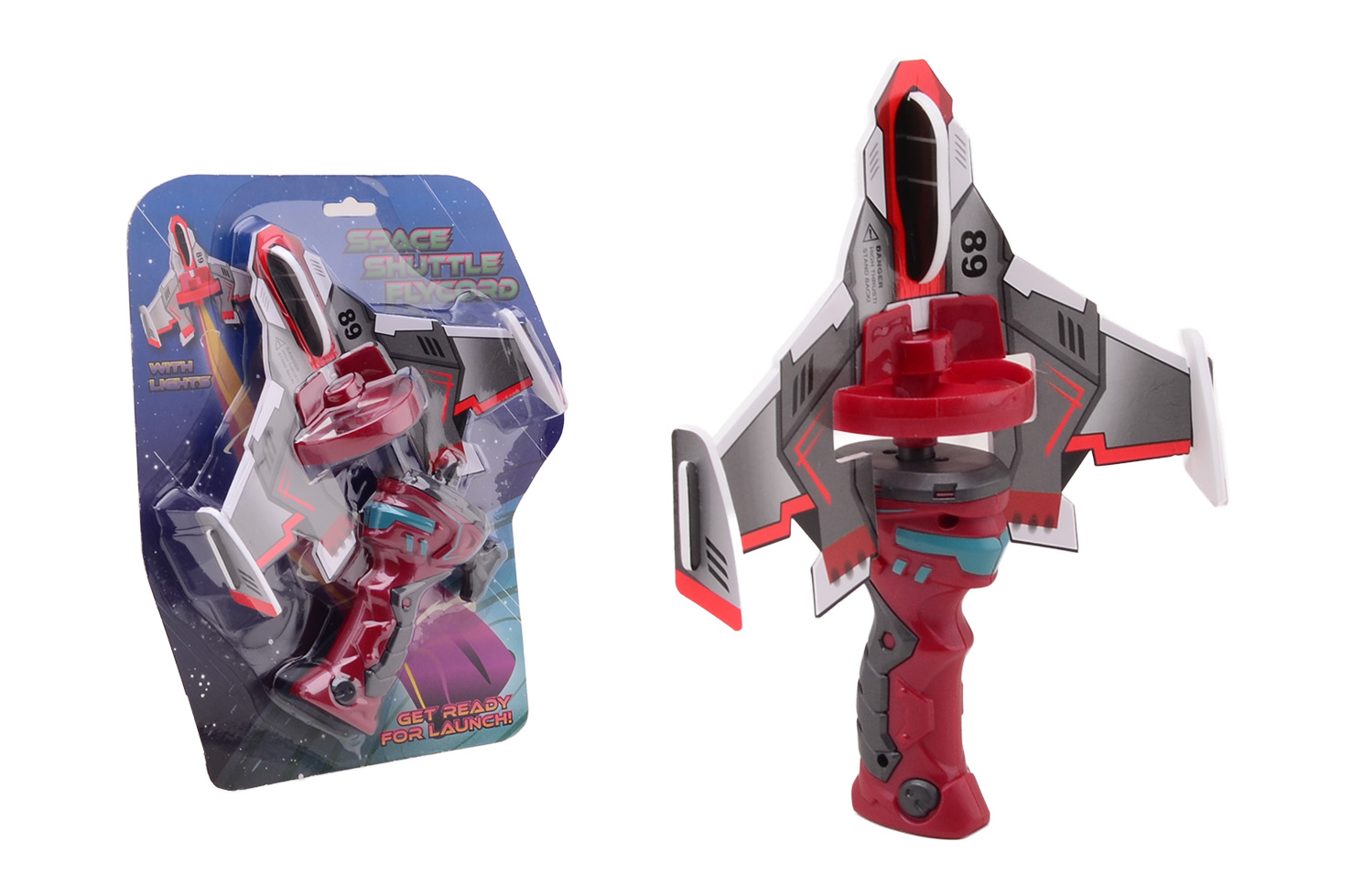 Flycord space shuttle met licht