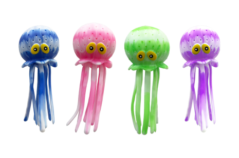 Splash & Sponge twee kleurige octopus in displ
