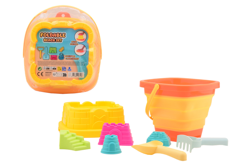 Emmerset opvouwbaar strand emmer met accessoires