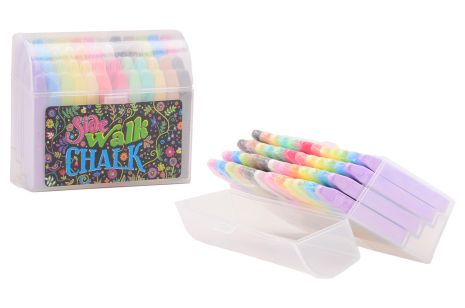 Krijt markers in opbergdoos 48 stuks