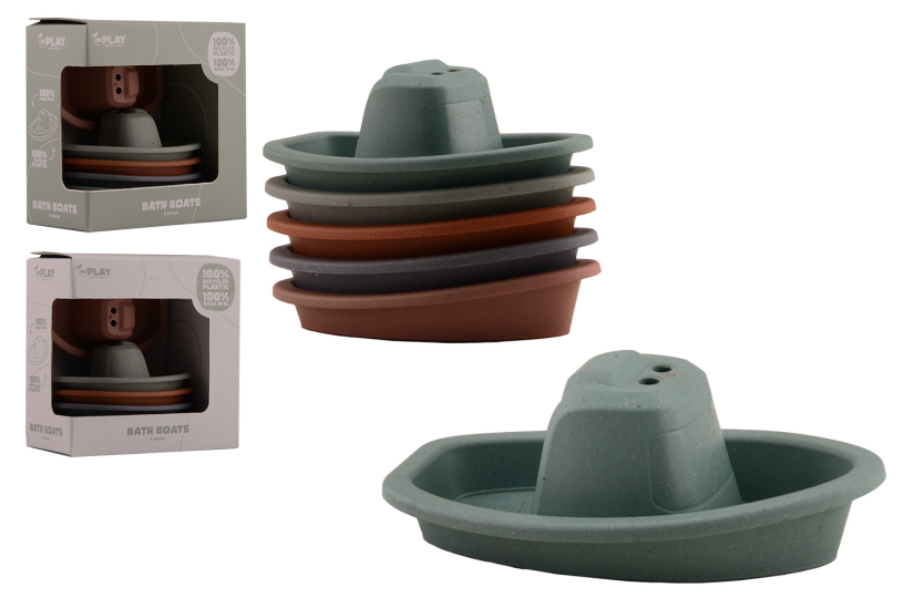 Happy World bad bootjes 5 stuks 100% Recycled gemaakt in NL