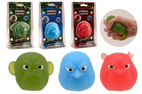 Anti stress - Angry squeez animal head