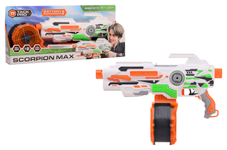Tack Pro Scorpion Max met 20 round clip and 30 darts