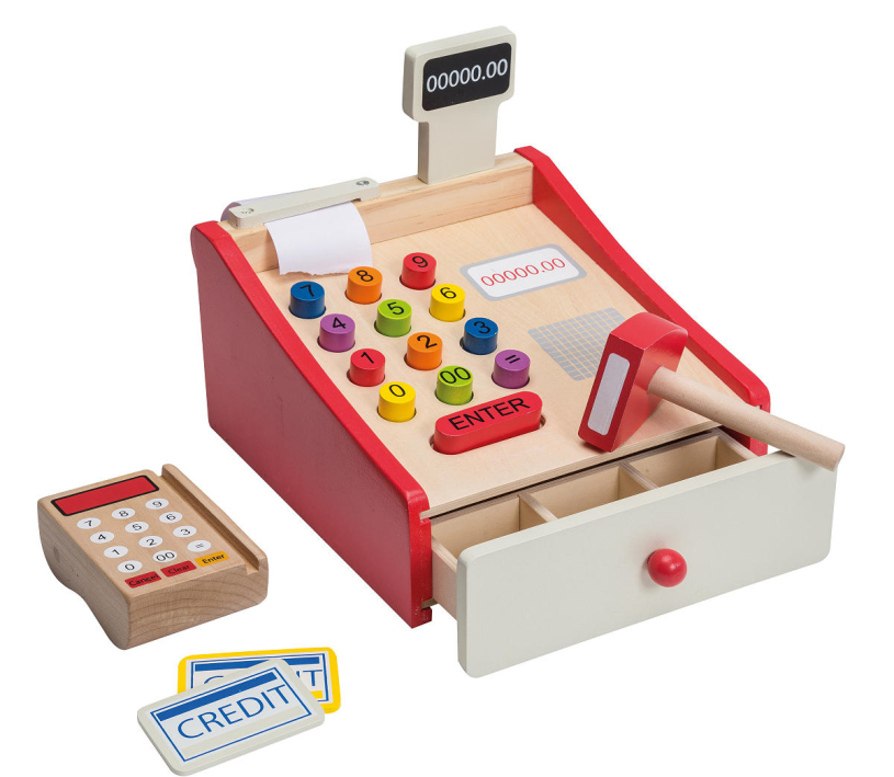 Joueco - Houten kassa met scanner