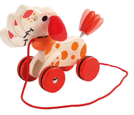 Joueco - Houten kwispel hondje