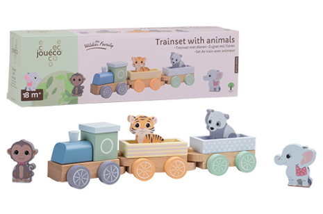 Joueco - The Wildies Family Treinset met dieren