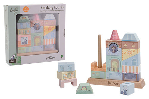 Joueco - The Wildies Family Stapelhuisjes