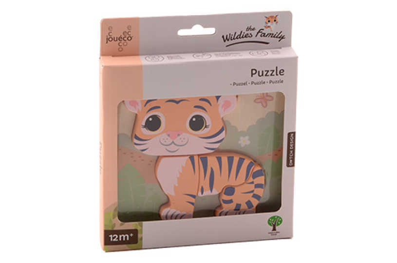 Jouéco - The Wildies Family puzzel 4 assorti