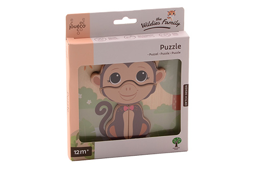 Jouéco - The Wildies Family puzzel 4 assorti
