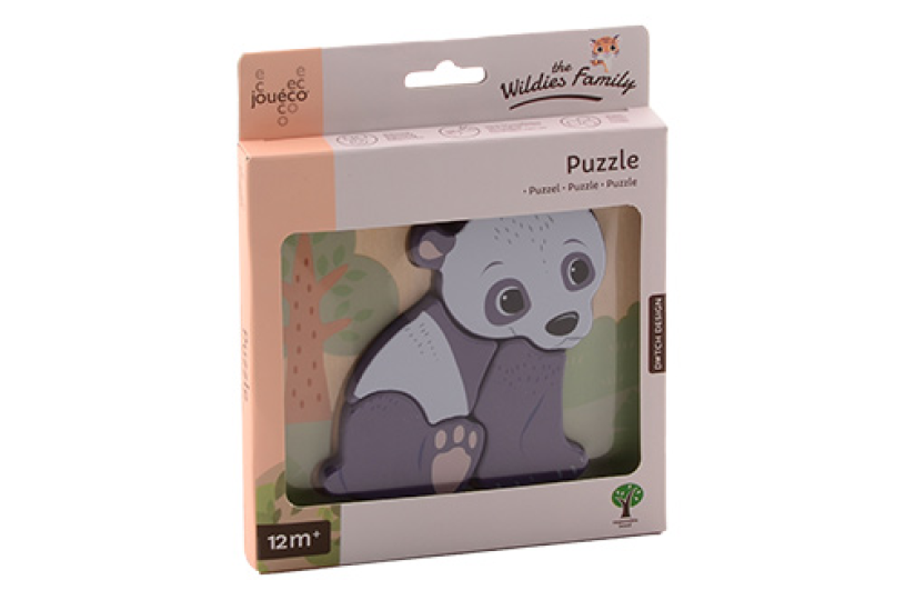 Jouéco - The Wildies Family puzzel 4 assorti