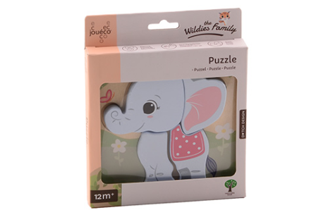 Jouéco - The Wildies Family puzzel 4 assorti