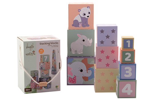 Jouéco - The Wildies Family Stapelblokken 10-delig