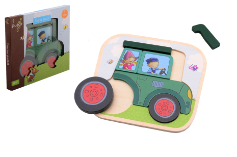 Joueco - Fien & Teun tractor puzzel
