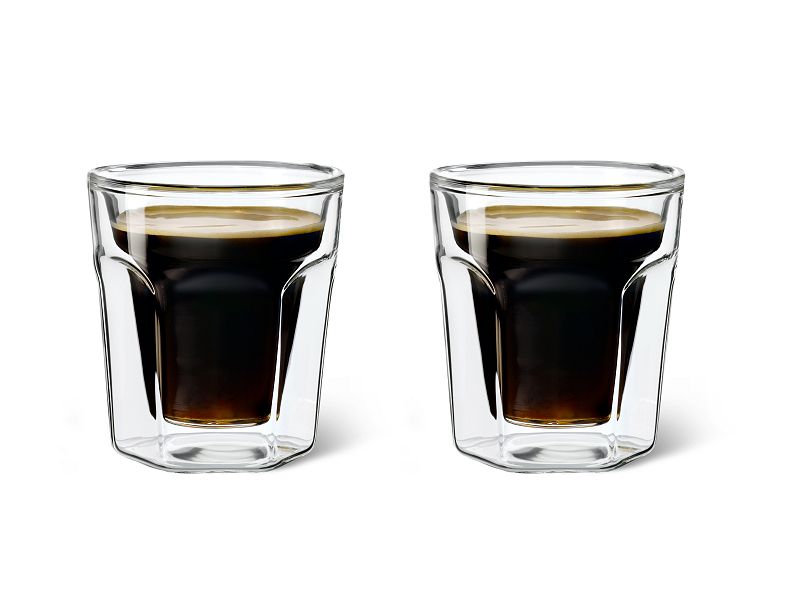 Dubbelwandig glas Leopold Vienna Espresso 100ml 2 stuks