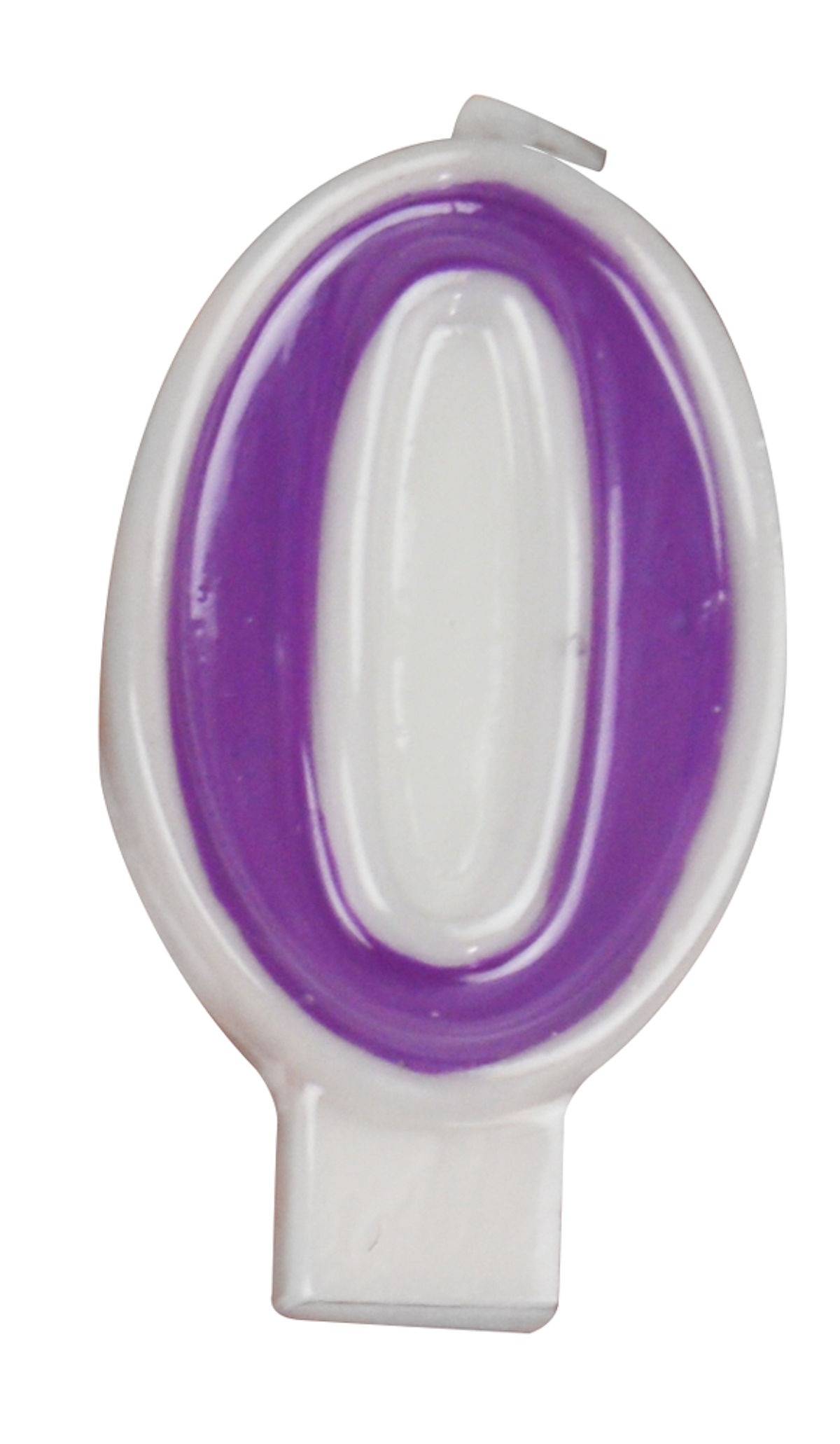 Nummerkaars Feest 7cm assorti - cijfer 0