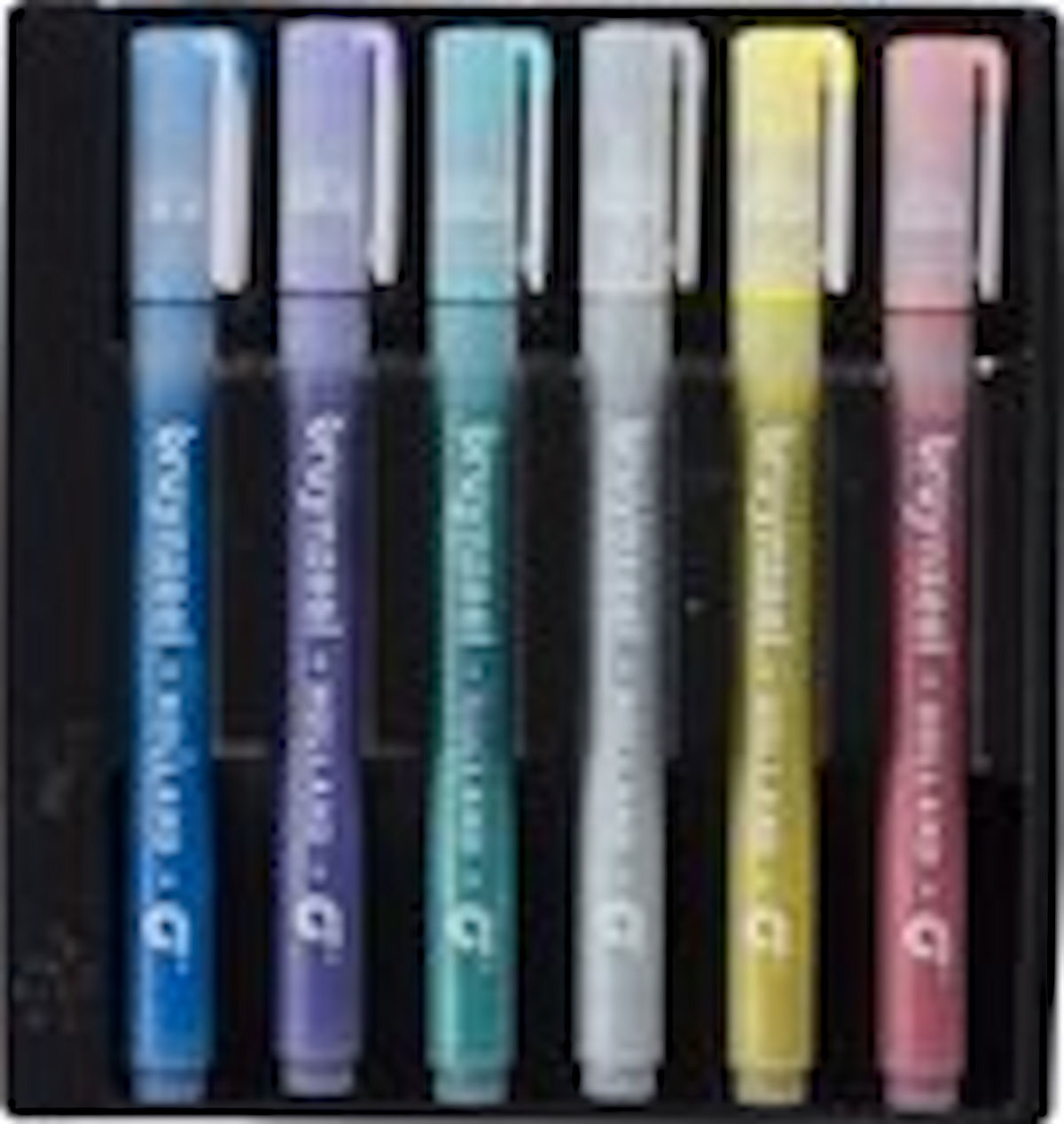 Bruynzeel glitter points set 6 viltstiften