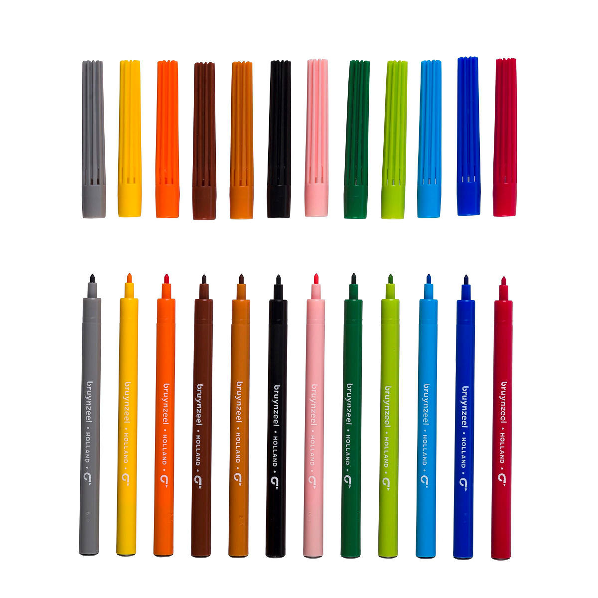 Bruynzeel Viltpunters etui - 12 viltstiften