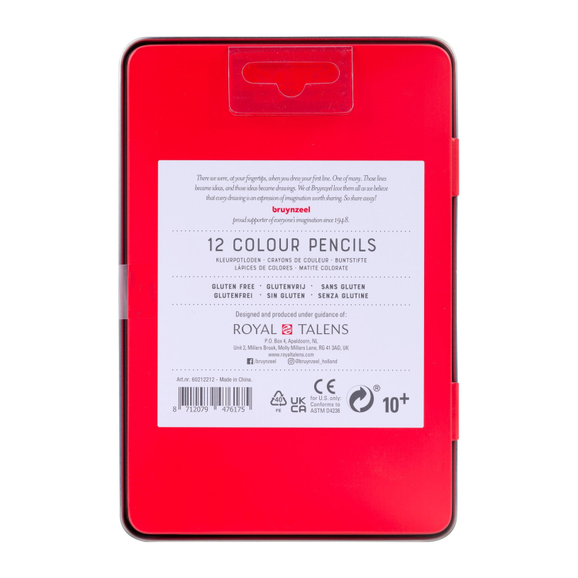 Bruynzeel blik 12 kleurpotloden