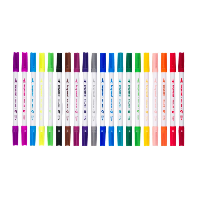 Bruynzeel Kids Twin Point viltstiften set 20