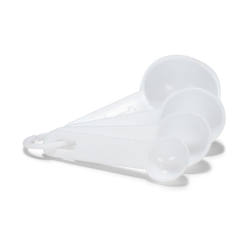 Patisse set maatlepeltjes wit 4 dlg. 12cm