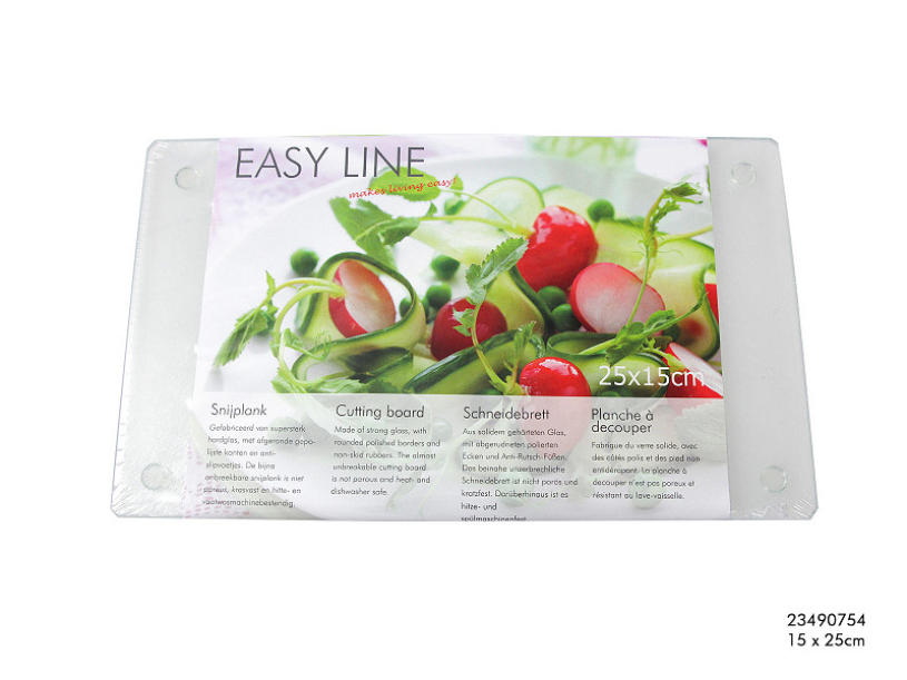 Snijplank glas 15x25cm