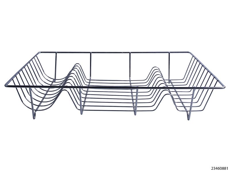 Afdruiprek 47x32x8cm chroom