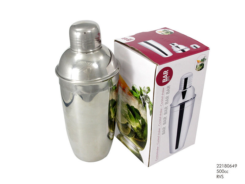 Cocktailshaker 500cc RVS