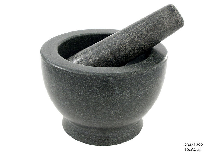 Vijzel graniet zwart 15x9.5cm