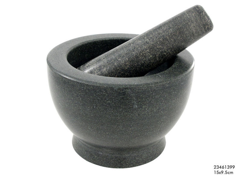 Vijzel graniet zwart 15x9.5cm