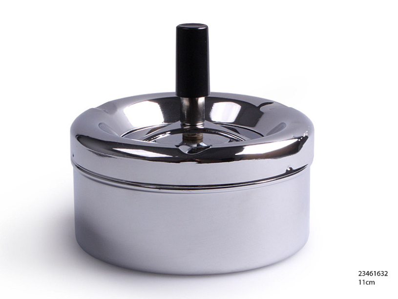 Drukasbak chroom rond 11cm