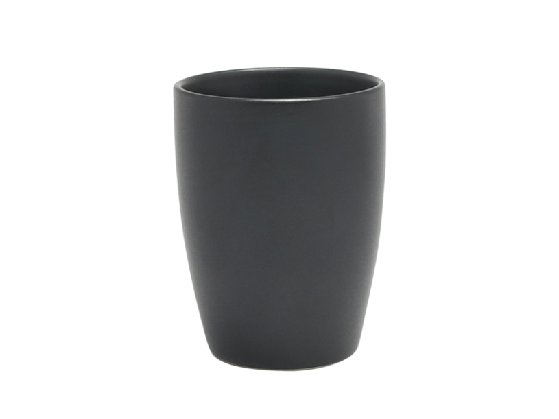 Mok 340ml zonder oor - mat zwart