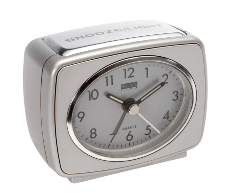 Balance Time wekker analoog zilver