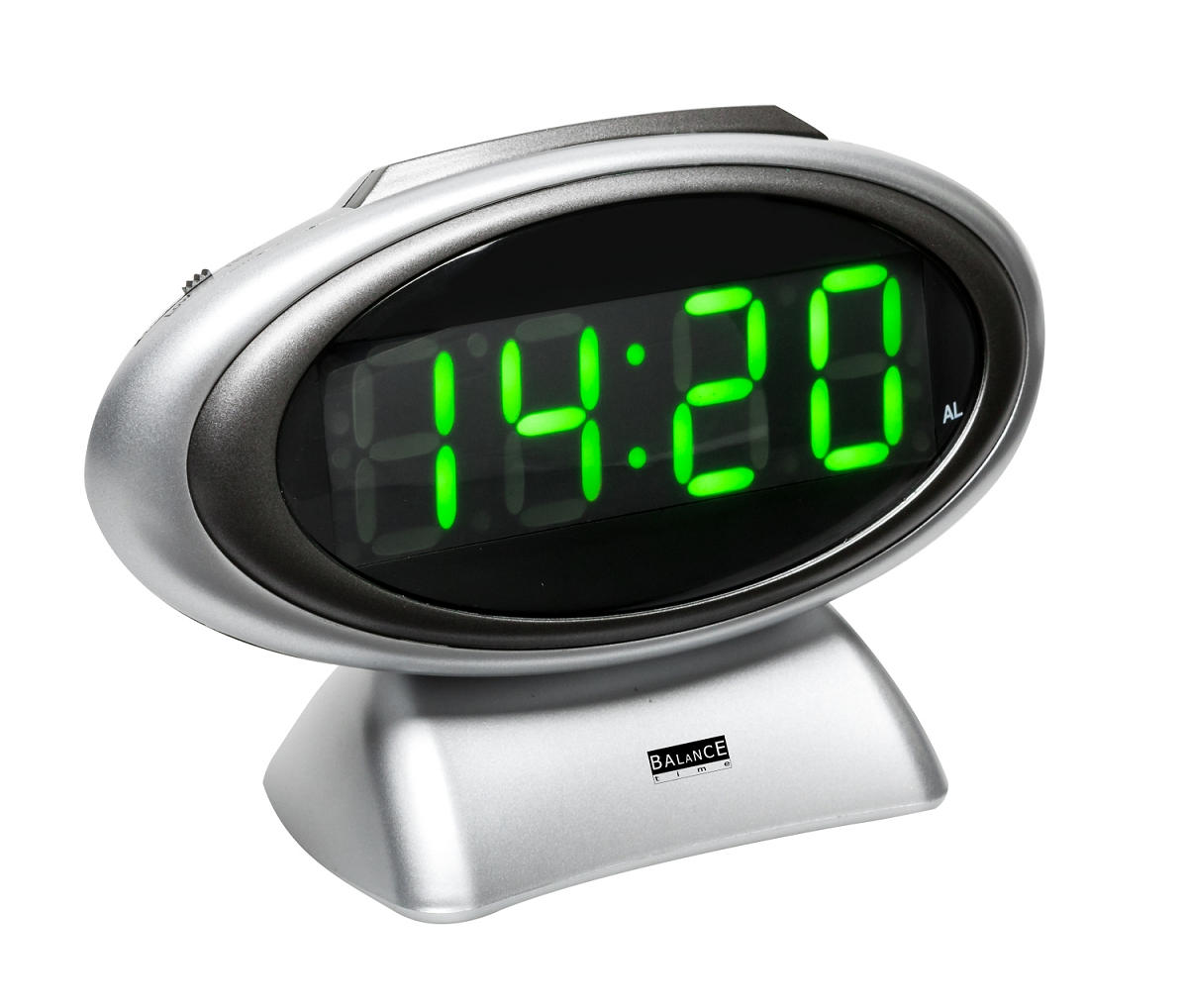 Balance Time wekker LED zilver