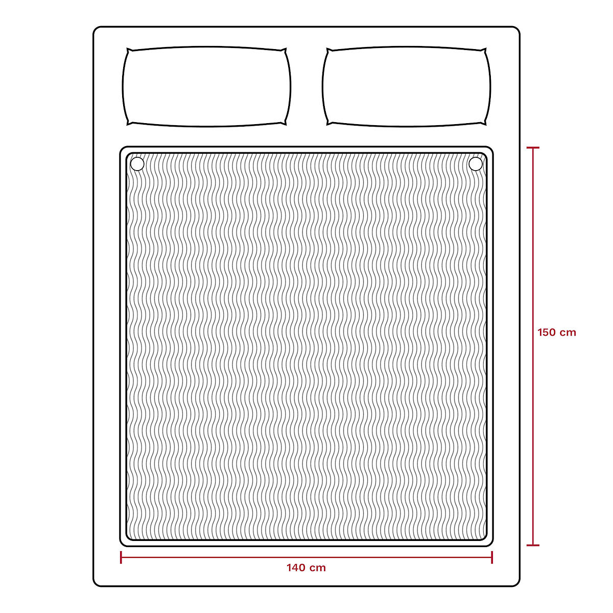 Inventum Elektrische Deken 2 persoons 150x140cm