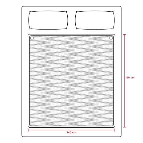 Inventum Elektrische Deken 2 persoons 150x140cm