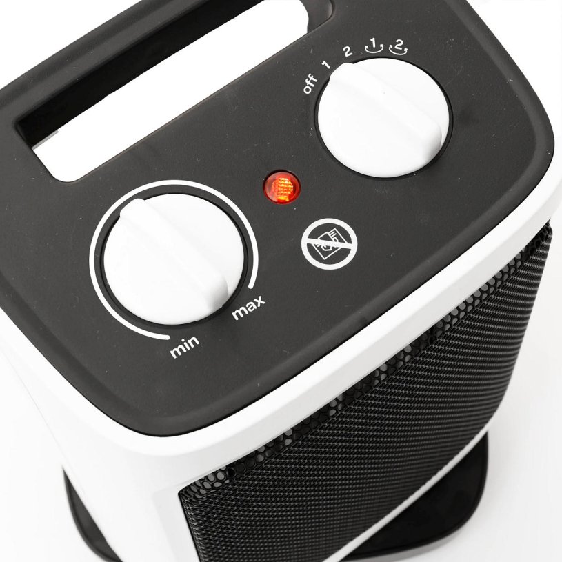 Inventum Keramische kachel 2000W 2 standen oscilatie - wit