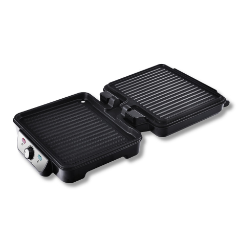 Inventum Contactgrill 1800W zwart/RVS