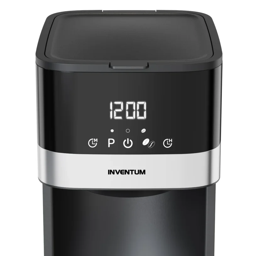 Inventum Koffiezetter 1,5L 12 Kops zwart/RVS warmhoudfunctie