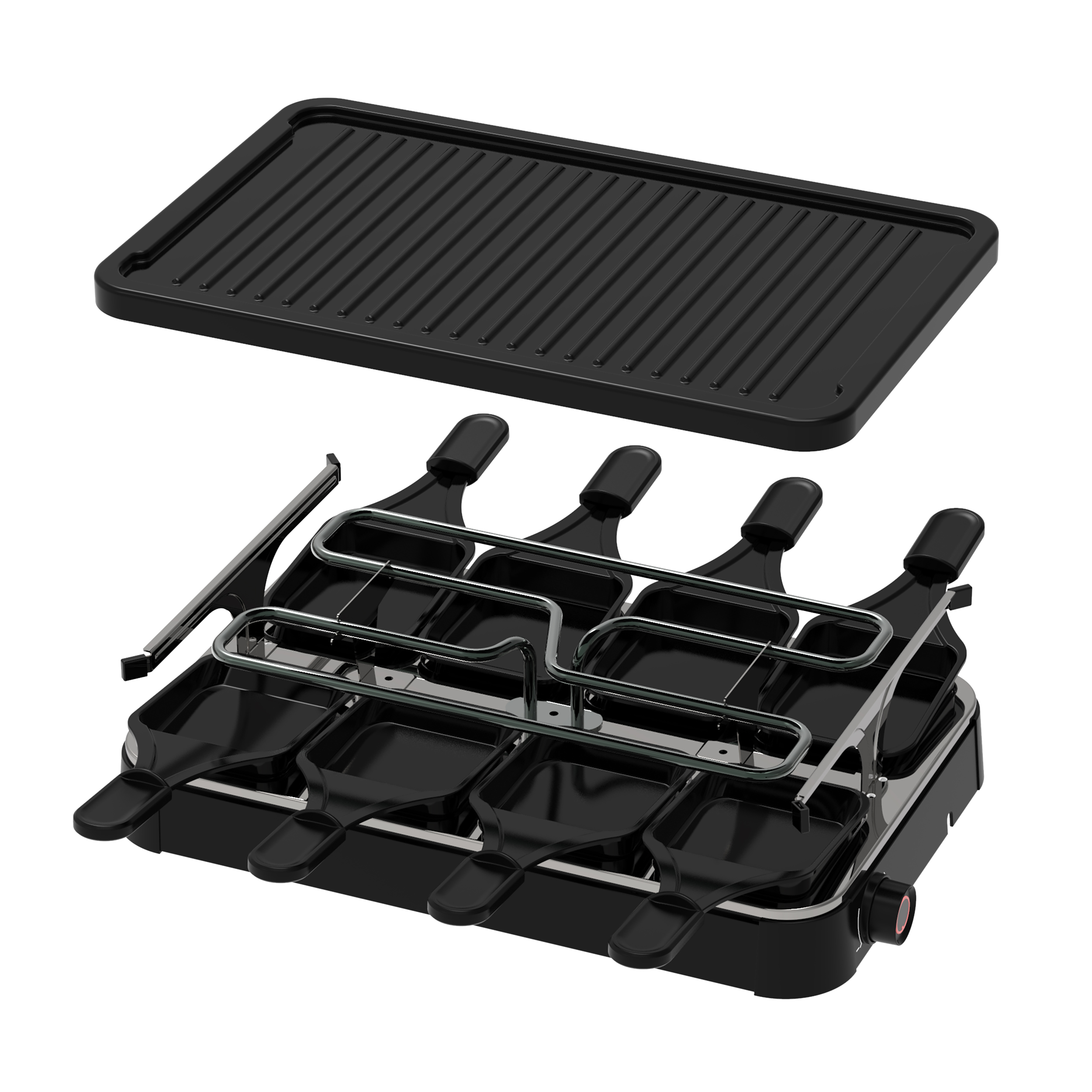 Inventum Gourmetset 8-persoons 1200W 37x23,5cm