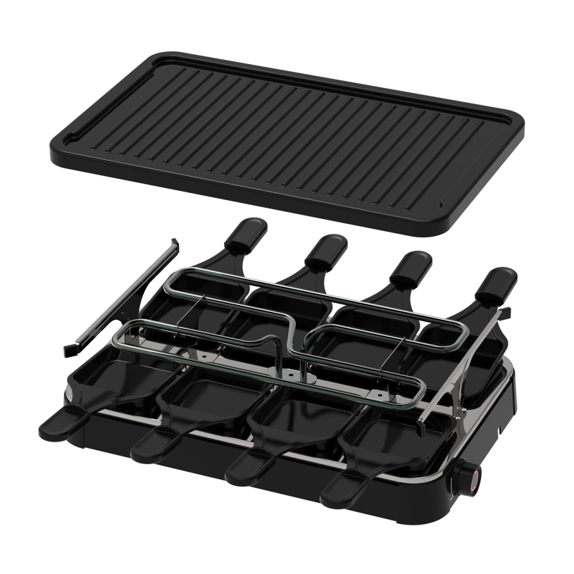 Inventum Gourmetset 8-persoons 1200W 37x23,5cm