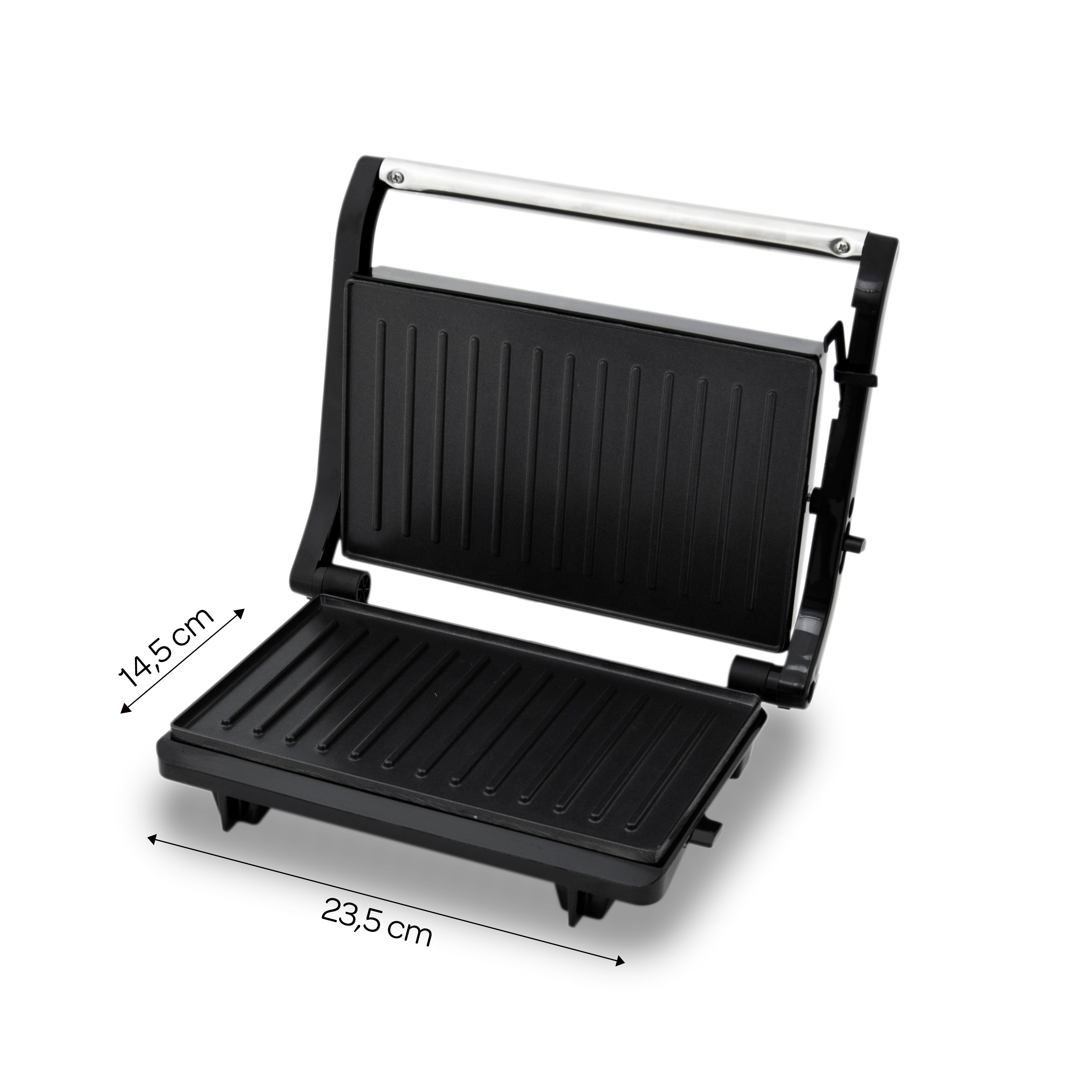 Inventum Contactgrill 750W zwart/RVS