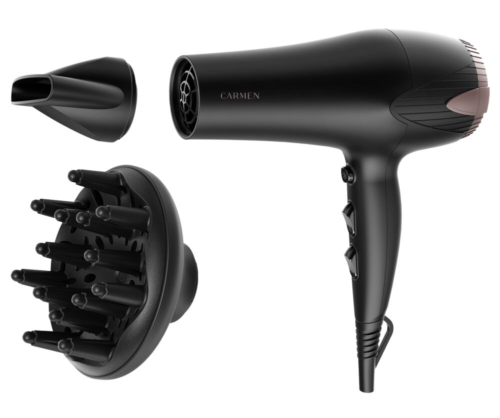 Carmen CHD2365B Föhn - 2300 watt - 3 warmtestanden