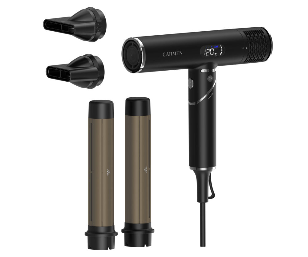 Carmen CHD1640B Föhn - HD LED Display - Inklapbaar