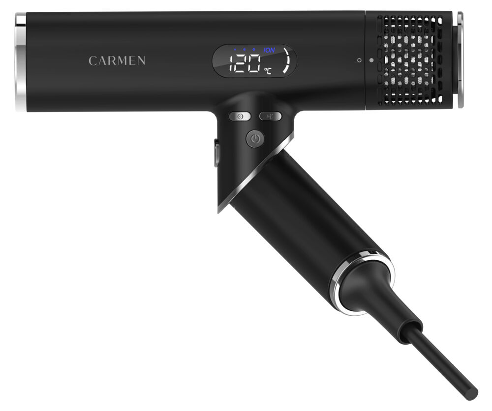 Carmen CHD1640B Föhn - HD LED Display - Inklapbaar