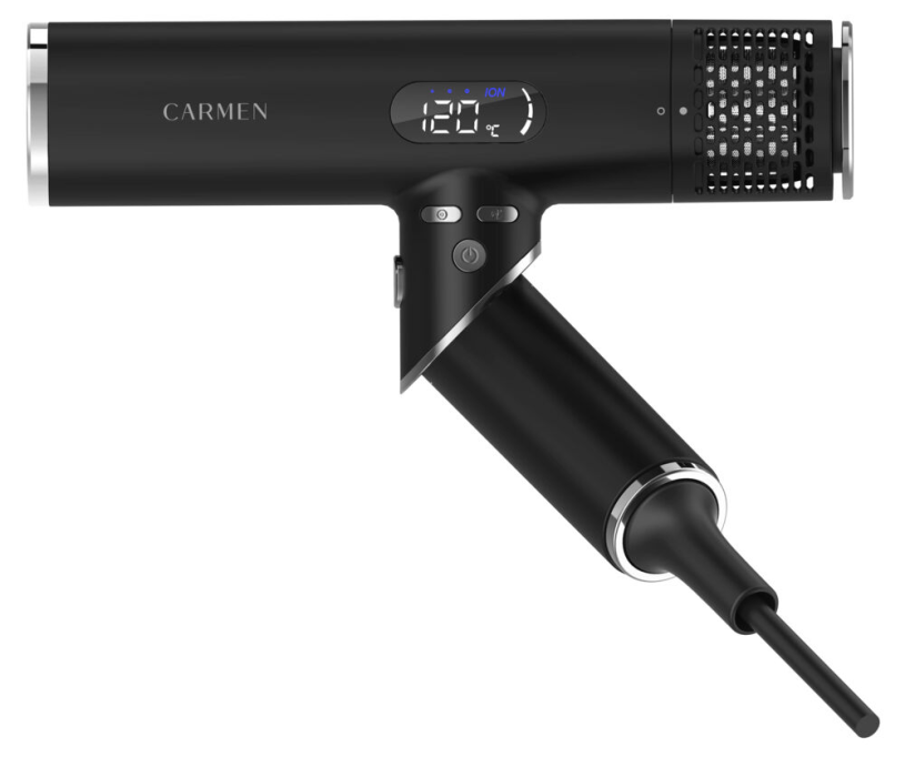 Carmen CHD1640B Föhn - HD LED Display - Inklapbaar