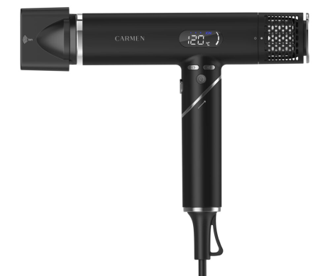 Carmen CHD1640B Föhn - HD LED Display - Inklapbaar