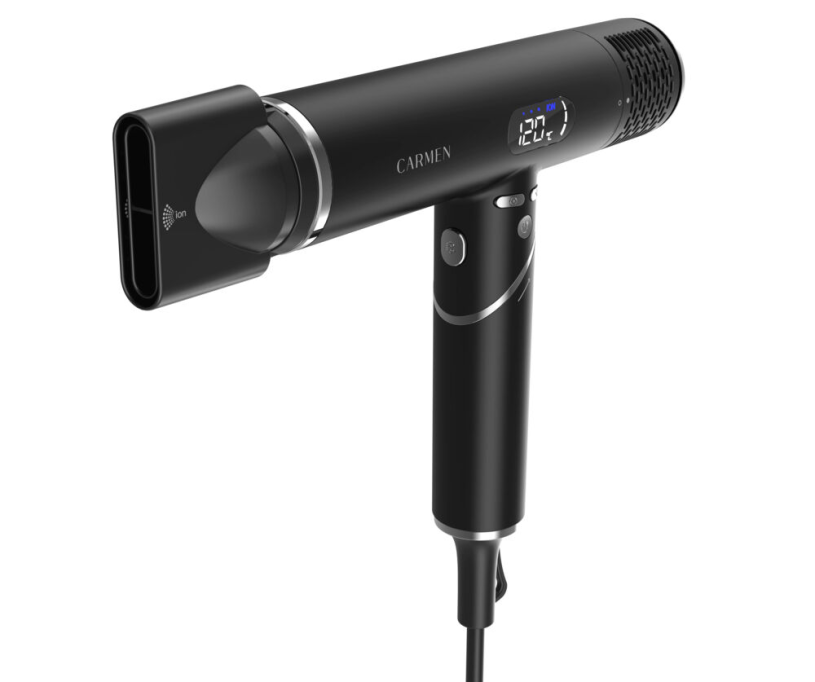 Carmen CHD1640B Föhn - HD LED Display - Inklapbaar